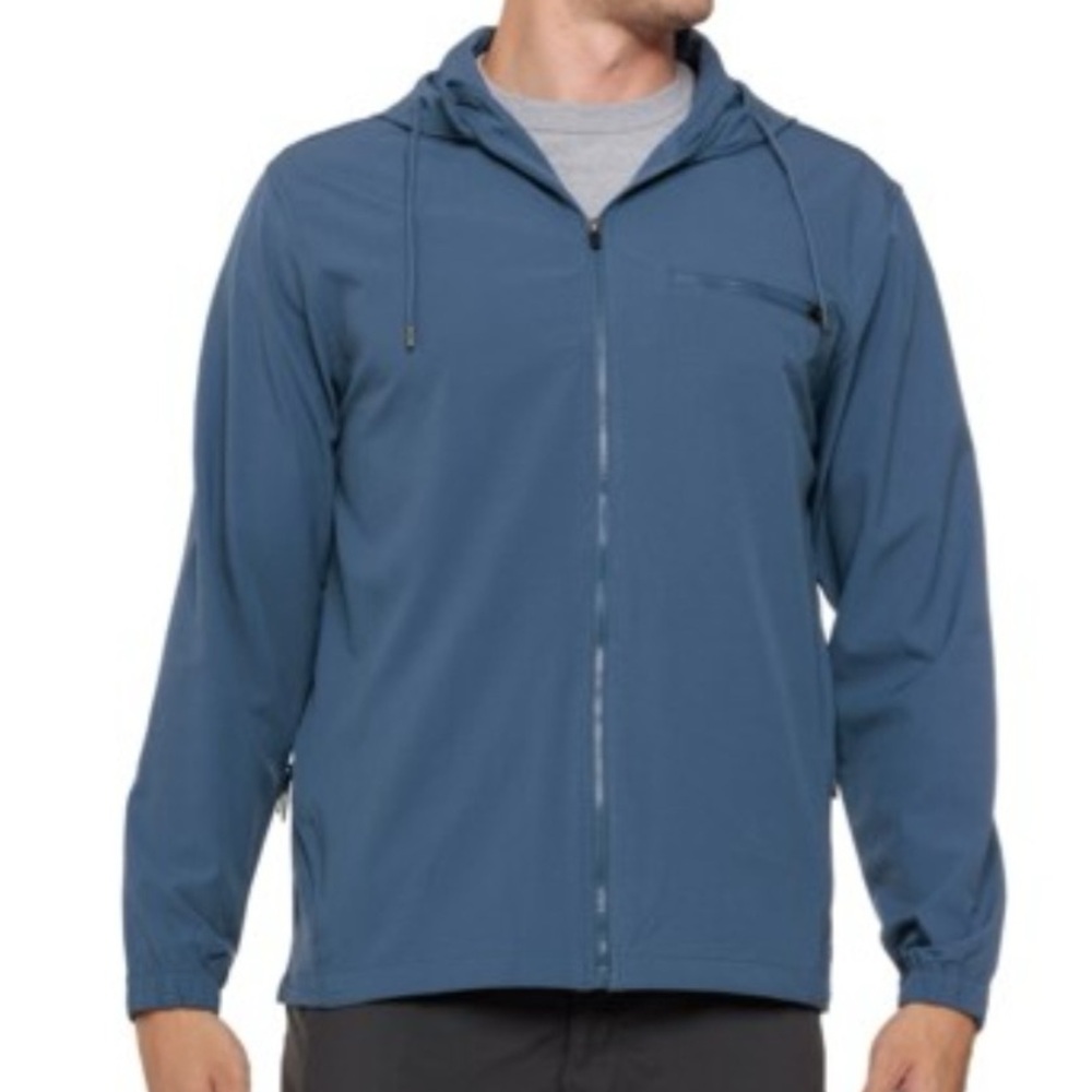 LEG3ND STRETCH FULL ZIP LONG SLEEVE WATER-RESISTANT UNLINED HOODED JACKET